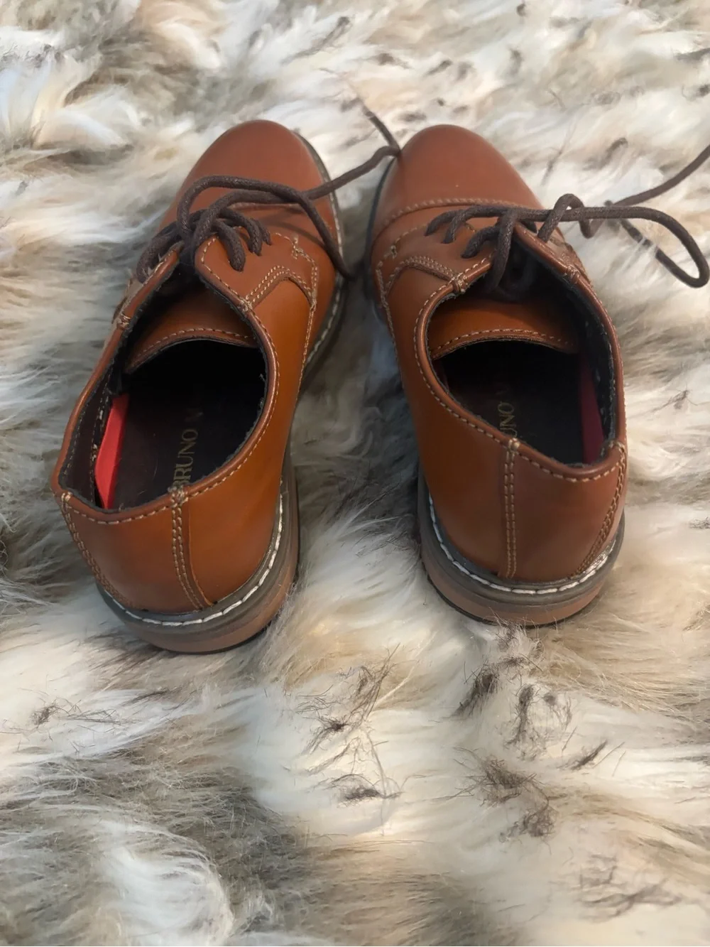 Brown Toddler Dress Shoe Sz: 12